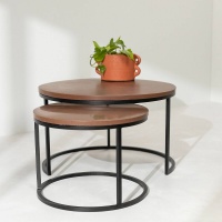 Журнальные Столики из переработанного кирпича единый размер красный LA REDOUTE INTERIEURS X ETNISI  фото, kupilegko.ru